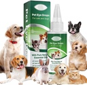 AIQIUSHA Hundeaugentropfen 60ML für alle Tieraugen wash,Helps Relieve Pink Eye & Allergy Symptome, macht Juckreiz & Irritation, mit reinen natürlichen ätherischen Ölen 100% natürlich, sicher, gesund und nicht toxisch