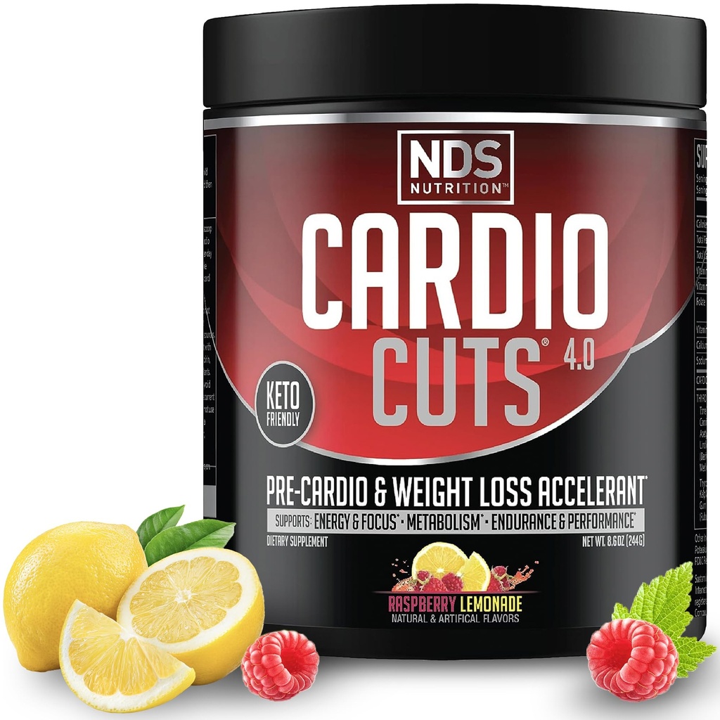 NDS Nutrition Cardio Cuts 4.0 - Lémonade aux framboises - 8,6 oz.