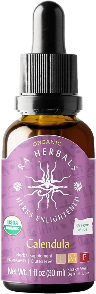 Extrait liquide de calendule biologique de Ra Herbals - Détox - 1 fl oz