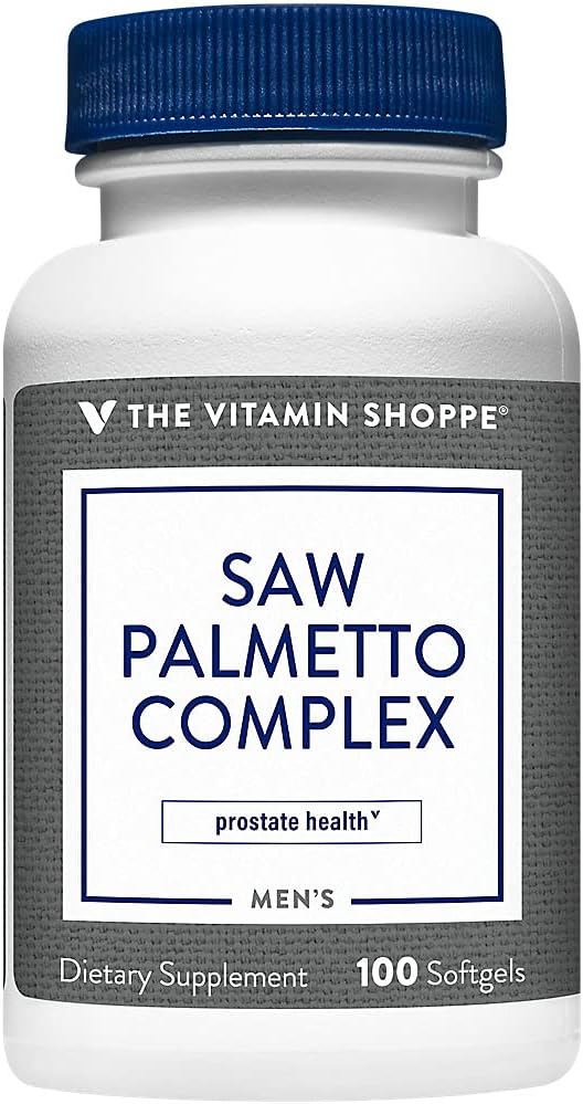 Saw Palmetto Complex 160mg - Ergänzung für Prostata-Gesundheit, leicht zu schlucken Softgels (100 Softgels) von The Vitamin Shoppe