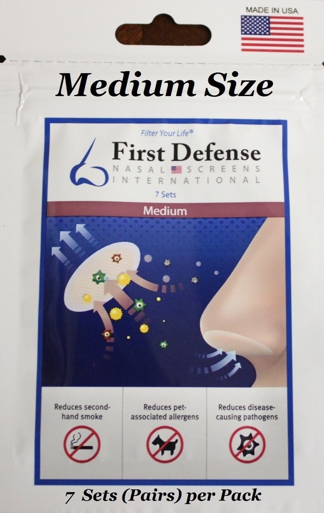 Nasal Screens - Pick-A-Size und Quantity Packs (1-Pack, Medium)