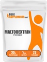 BulkSupplements.com Maltodextrin Pulver - Maltodextrin-Ergänzung für Energie-Boost, Lebensmittel-Grad - Unflavored & Glutenfrei, 30g pro Servierung, 1kg (2.2 lbs) (Pack von 1)