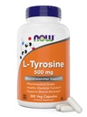 Ora Foods L-Tyrosine 500mg, 300 Capsule - Non OGM - Supporta l'Alertness Mentale - 500 mg Caps - Free Form Supplement