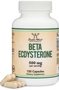 Beta Ecdysterone Supplemento - 500mg Per Serving (120 Capsule, 60 Serve) Potente pianta anabolizzanti per sostenere la salute degli uomini (non OGM e Gluten Free) da Double Wood
