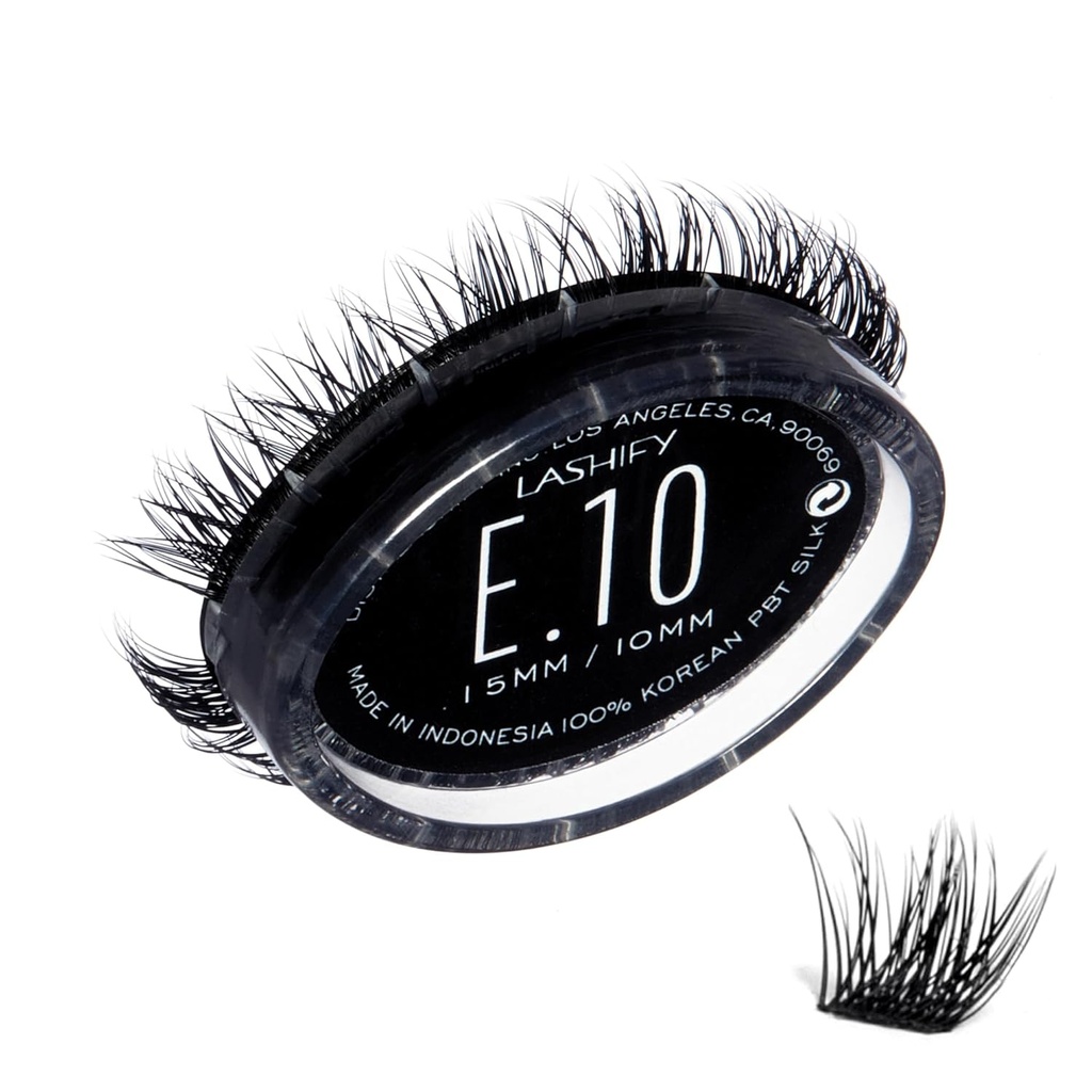 Lashify Extreme 10mm Gossamer DIY Extensions de cils Recharge, noir, facile faux cils à ajouter Volume Trêmedous