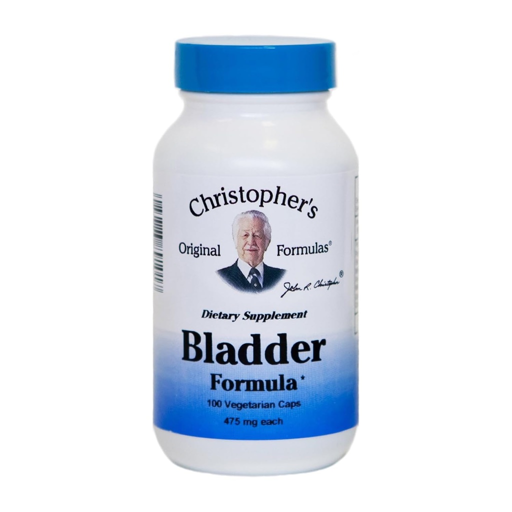 Formules originales de Christopher Formule Bladder, soutien sanitaire urinaire, 100 capsules