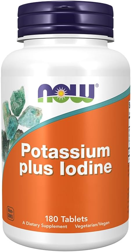 NOW WAREN Kalium Plus Iodine180 Tabs, 180 CT