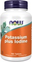 NOW WAREN Kalium Plus Iodine180 Tabs, 180 CT