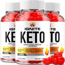 (3 Pack) Zünden Keto ACV Gummies - Advanced Formula Ignite Keto Plus ACV Gummies Apfelessig Ignite ACV Nahrungsergänzung (180 Gummi)