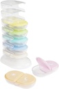 EZY DOSE Weekly (7-Day) AM/PM Pill Organizer Tower, Distributeur de médicaments empilables, Pill Box portable avec compartiments du matin et du soir, Cas de stockage quotidien facile à utiliser de vitamines, Rainbow