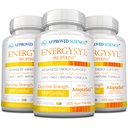 Énergiesyl scientifique approuvée - Sans caféine - avec Adaptogènes, Vitamines B et Bioperine - Approvisionnement de 3 mois - 180 capsules