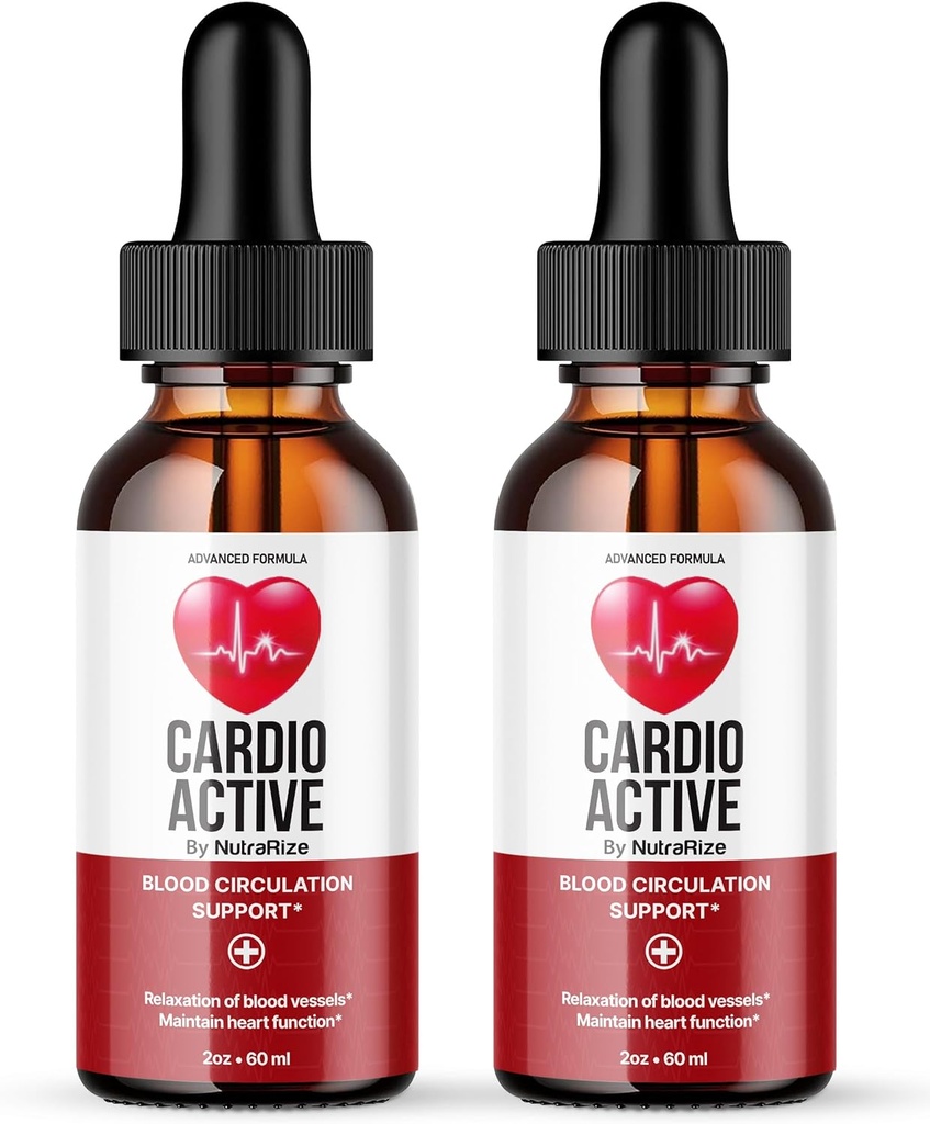 NutraRize (Pack of 2 Cardio Active Drops, Advance Formula - Official Supplement Drops, Tutto Natural Cardio Active Support for Blood Circulation, Recensioni (60 Serve)