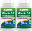Meilleurs naturels vitamine B1 comme mononitrate de thiamine 100 mg 120 comprimés (120 Nombre (paquet de 2))