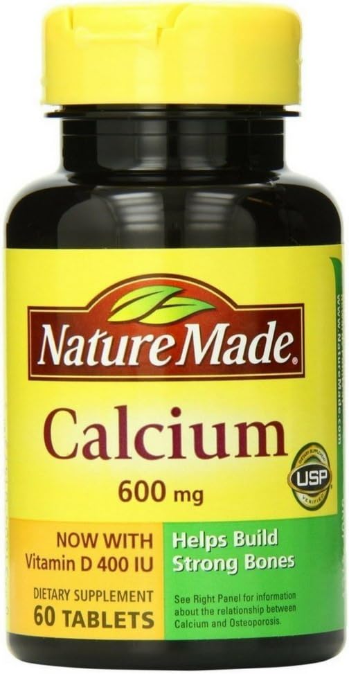 Nature Made Calcium with Vitamin D3 600mg, 60 Tablets
