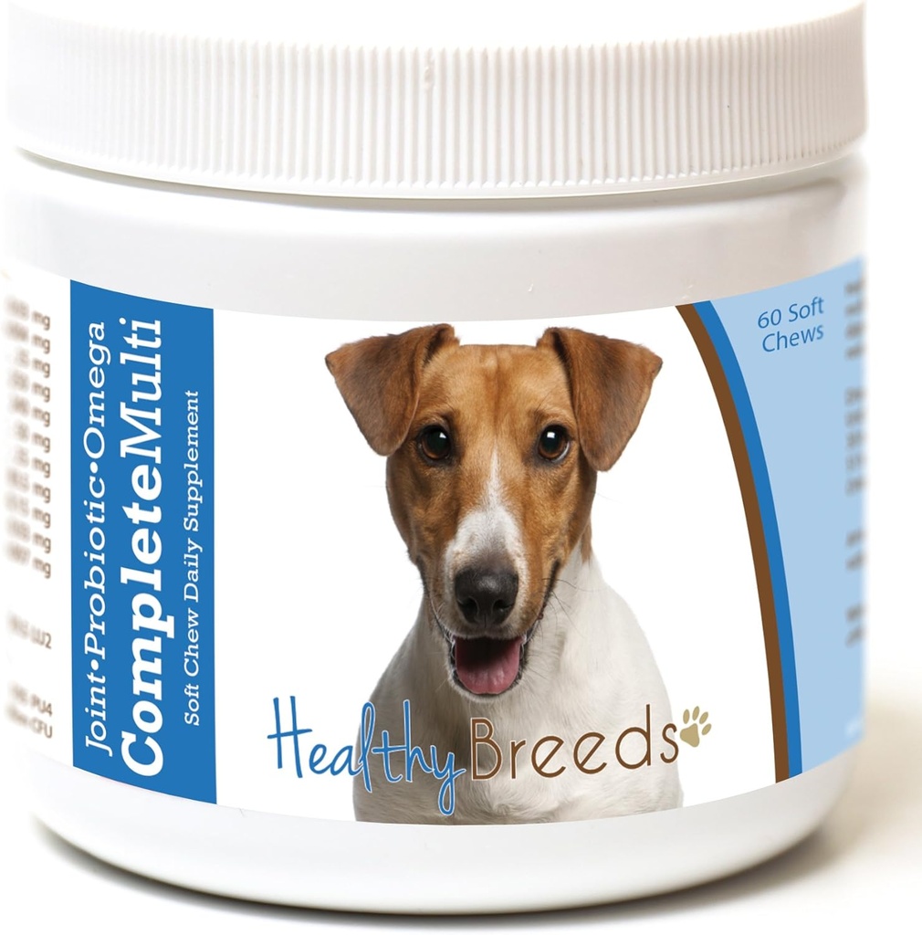 Les races saines Jack Russell Terrier Tout en une multivitamine Soft Chew 60 Comte