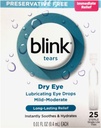 Blink Lacrime Lubrificante Occhio Gocce Occhio delicato-Moderato, 25 Pk - 0.01 oz, Confezione di 2