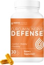 NERVE RENEW Curcumin Nerve Defense mit Meriva Curcumin Phytosome für komplette Nerve Nourishment und Komfort - optimierte Curcumin mit schwarzem Pfeffer Extrakt - 30 Kapseln