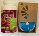 TruNature Grapeseed con Resveratrolo 300 Capsules and HealthEmpire Pill Orgnizer Bundles (Pack of 1)