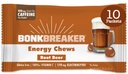 Bonk Breaker Energy Chews, Dairy-Free, Gluten-Free Zutaten, um schnelle Energie und Fokus, 1 Box von 10 Paketen, Root Beer