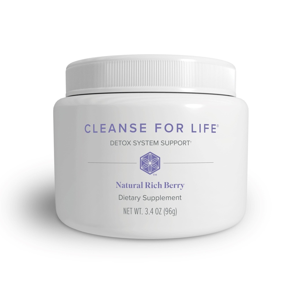 Isagenix Cleanse for Life - Powder Supplement for Cleanse Drink with No Laxatives or Diuretics - Support Metabolism with Vitamin B12 & Niacin - Natural Rich Berry -3.4 Oz (16 Servings)