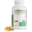 Bronson curcumino curcuma con BioPerine - High Potency Premium Joint Support con 95% Curcuminoidi standardizzati - Capsule Non OGM con Pepe Nero - 180 Conte