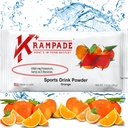 Krampade Original 2K - 2000 mg Kalium Elektrolyt Pulver Getränke Mix | Cramp Relief - Hydration - Erhöhte Leistung | Orange - 20 Single Servierpakete