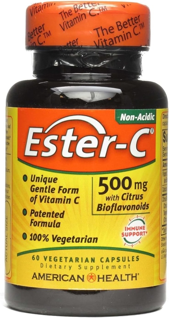 American Health, Ester-C, 500 Milligramme, 60 Veggie Kapseln
