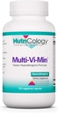 Nutricology Multi-Vi-Min Supplement - Multivitamin für Männer und Frauen, mit Eisen, Tägliche Vitamine, für Erwachsene, Hohe Potenz, Bioverfügbar, Vegetarische Kapseln - 150 Zähler