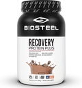 BIOSTEEL Recovery Protein Plus Powder Supplement, Grass-Fed e Non-OGM Formula, Cioccolato, 27 Serve
