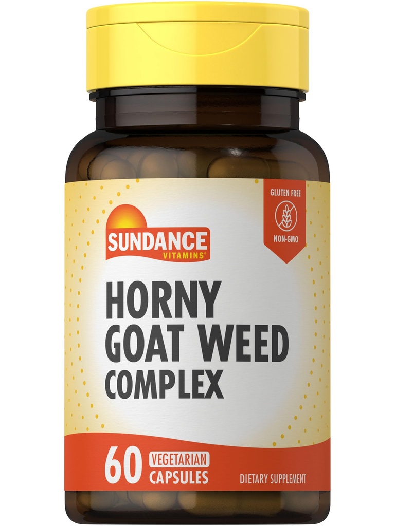 Sundance Horny Goat Weed Complex | 60 capsule | con Maca, Tribulus Terrestris e L-Arginina | Vegetariano, Non OGM & Gluten