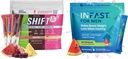 Bundle di miscela di mescolanza intermittente per la perdita di peso di supporto Shift Electrolytes Variety Pack & Intermittent Fasting Electrolytes per gli uomini con chetoni esogeni BHB (30 contare ciascuno)