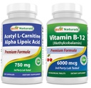 Best Naturals Acetyl L-Carnitin und Alpha Lipoic Acid 750 mg & Vitamin B-12 6000 mcg