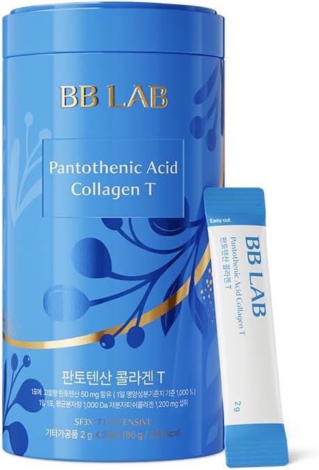 BB LAB Powder Collagen, SF3X-7 Intensive Serie, Made in Korea, 30 Sticks (Pantothenic Acid Collagen T), Blau