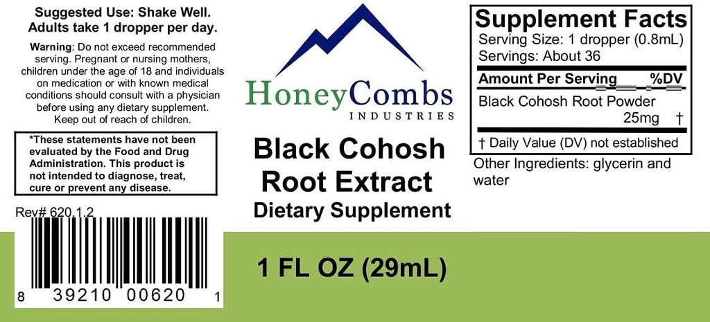 16oz. Blue Cohosh – Unterstützt die Erinnerung, Nerves, Menstruation und mehr – Alkoholfreier Flüssigextrakt