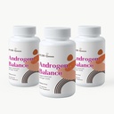 Equilibrio di Androgen - Supplemento di bilanciamento dell'ormone per le donne - Supporto per il corpo di Excess o capelli facciali, calpestio, fertilità (3 bottiglie)