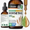 BIO KRAUTER Tintura di coda di cavallo - Erba di coda di cavallo per il supporto dei capelli - ingredienti puri - Alcol e Zucchero Gratuito Vegan Gocce 2 Fl.Oz.