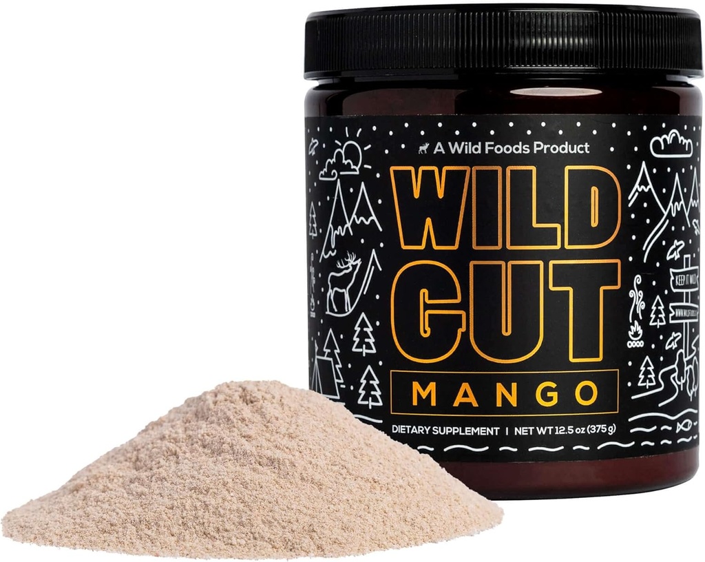 Polvere giornaliera di bevanda di Gut Wild per il supporto digestivo: Husk di Psyllium, Magnesio, Probiotici, Enzimi digestivi, FOS, Liquirizia, Glutamina, Prebiotici - IBS, Bloating, Gas, Cramps 12.5oz