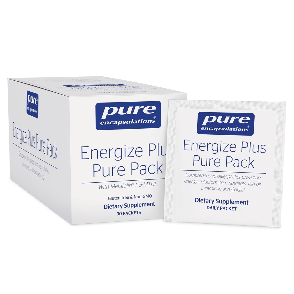 Pure Encapsulations Energize Plus Pure Pack (en anglais seulement) Supplément pour soutenir la production d'énergie et le métabolisme des nutriments*
