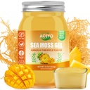 ACEYO (18 OZ) Irish Sea Moss Gel Raw Vegan Mango Ananas Flavor 102 Vitamins and Minerals Wild Harvested Non-GMO