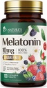 Melatonina 10 mg dissolvere veloce, integratori di melatonina per il sonno riposante, supplemento naturale di sostegno del sonno per gli adulti, compresse aromatizzate di fragola extra-forza, senza zucchero, 120 compresse, 120 giorni di alimentazione
