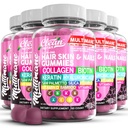 Gummie di collagene multimani con acido ialuronico di biotina Bamboo Vitamina A C Vitamina D E Folate Saw Palmetto Silica B3 Vitamine Pelle per capelli e Nails Gummies by Clean Nutra