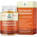 Gummie del supporto immunitario della curcumina curcumina - Gummie erboriche del Booster immunitario per il supporto congiunto e la cura avanzata della pelle - con il supplemento comune del pepe nero Vitamine della pancia con la polvere della curcumina