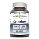 Erstaunliche Formeln Selen 200 Mcg | Tablets Supplement | Nicht-GVO | Glutenfrei | Made in USA (1 Packung | 240 Count)