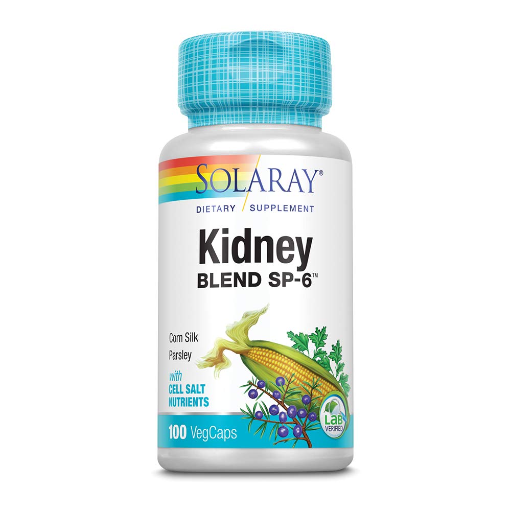 SOLARAY Mélange de rein SP-6. Combinaison à base de plantes avec/Cell Salt Nutrients pour aider à soutenir la fonction rénale saine.