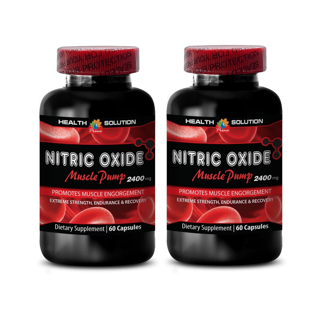 Boost Oxyde nitrique - Oxyde nitrique 2400mg Pompe musculaire, Extreme Strength - Suppléments d'oxyde nitrique, Suppléments de pompe musculaire pour les hommes et les femmes, pilules d'entraînement pour les hommes, croissance musculaire - 2 capsules Bot 120