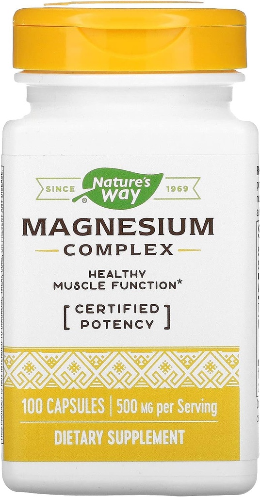 Integratore Complesso Magnesio Premium di Via Natura, 500 mg per porzione, 100 capsule