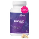 Microbiome Labs Zenbiome Sleep - L Theanine Supplément avec extrait de baume de citron et probiotiques avec Bifidobacterium Longum - Aidez à apaiser l'axe Gut-Brain au coucher (30 capsules)