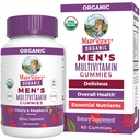 MaryRuth Organics Mens Vitamin Gummy | USDA | Vegan | Multivitaminici giornalieri per il supporto immunitario | Non-GMO | Gluten Free | 60 Count