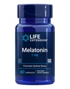 Melatonina Estensione della vita 1 mg - Per la notte riposante, equilibrio dell'ormone e salute immunitaria - rilascio immediato - senza glutine, non OGM - 60 capsule
