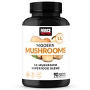 Kraftfaktor Moderne Pilzkapseln, Pilz-Ergänzung mit Lions Mane, Türkei Tail, & Cordyceps zu unterstützen Energie, Fokus, Immunität, & Verdauung, 90 Gemüsekapseln